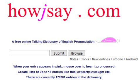 Free Online English Pronunciation Dictionary .